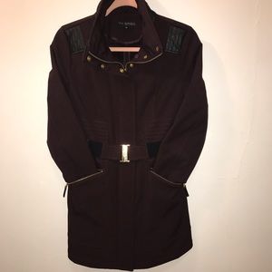 VIA SPIGA SIZE XS LIGHT BURGUNDY COAT